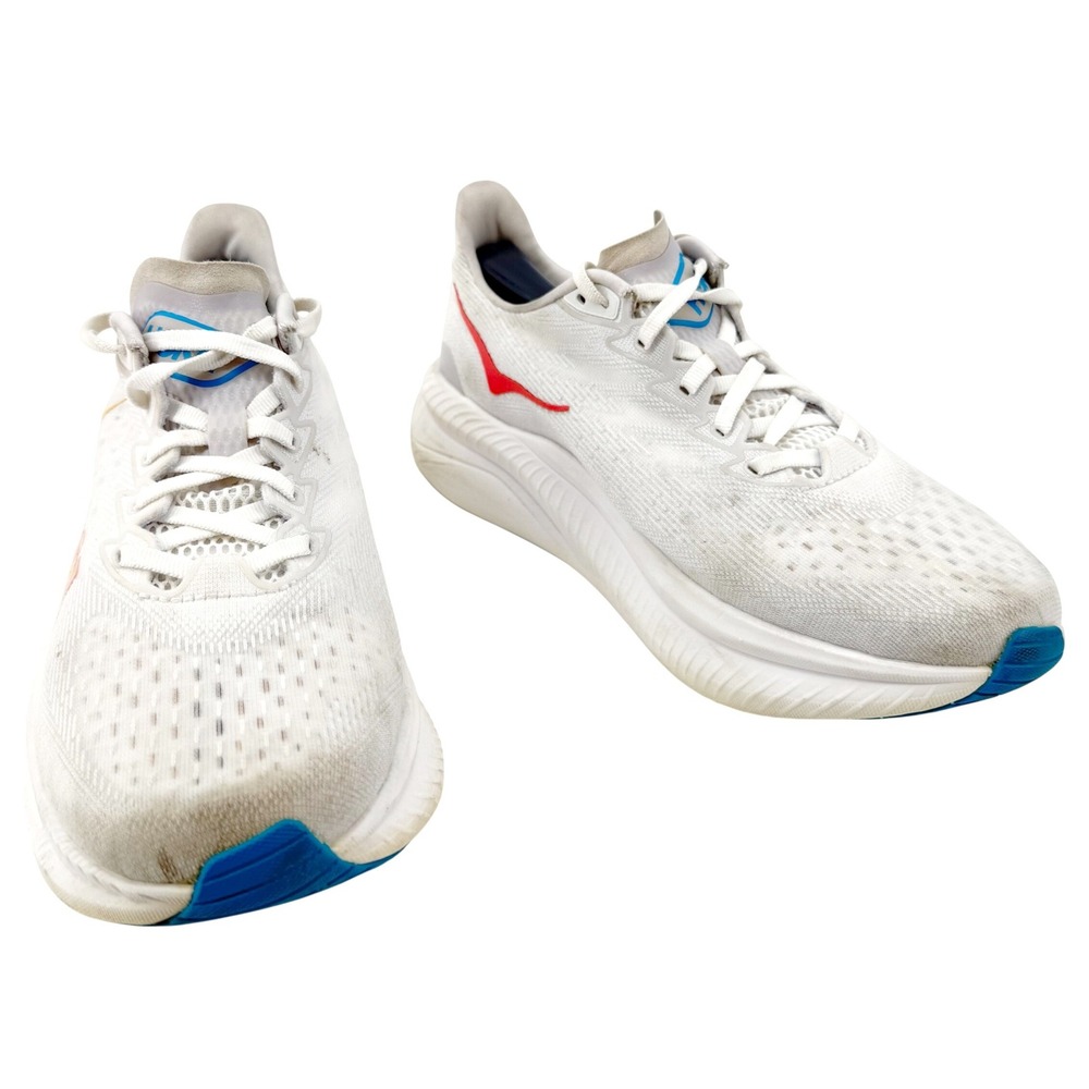 Hoka Mach 6 Running Shoes Women 10B White Nimbus Cloud Mesh Sneakers Lightweight